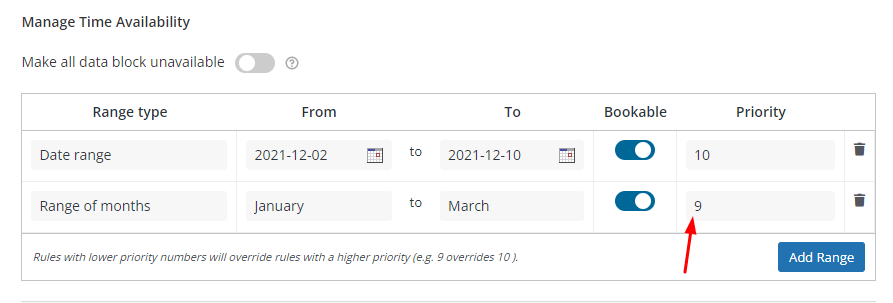 Manage Time Availability - Tyche Softwares Documentation