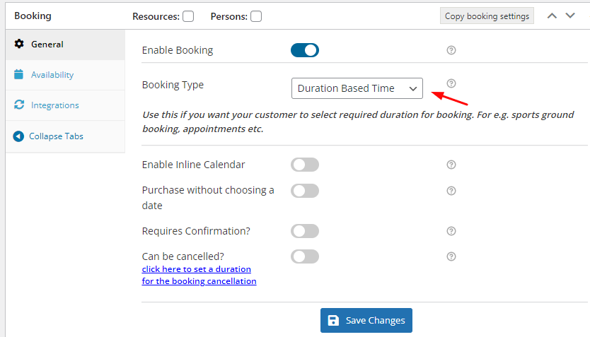 Manage Time Availability - Tyche Softwares Documentation