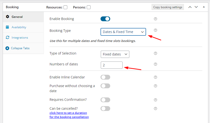 Manage Time Availability - Tyche Softwares Documentation