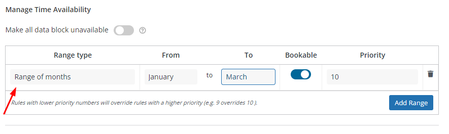 Manage Time Availability - Tyche Softwares Documentation