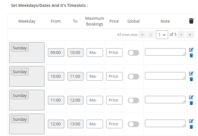 Manage Time Availability - Tyche Softwares Documentation