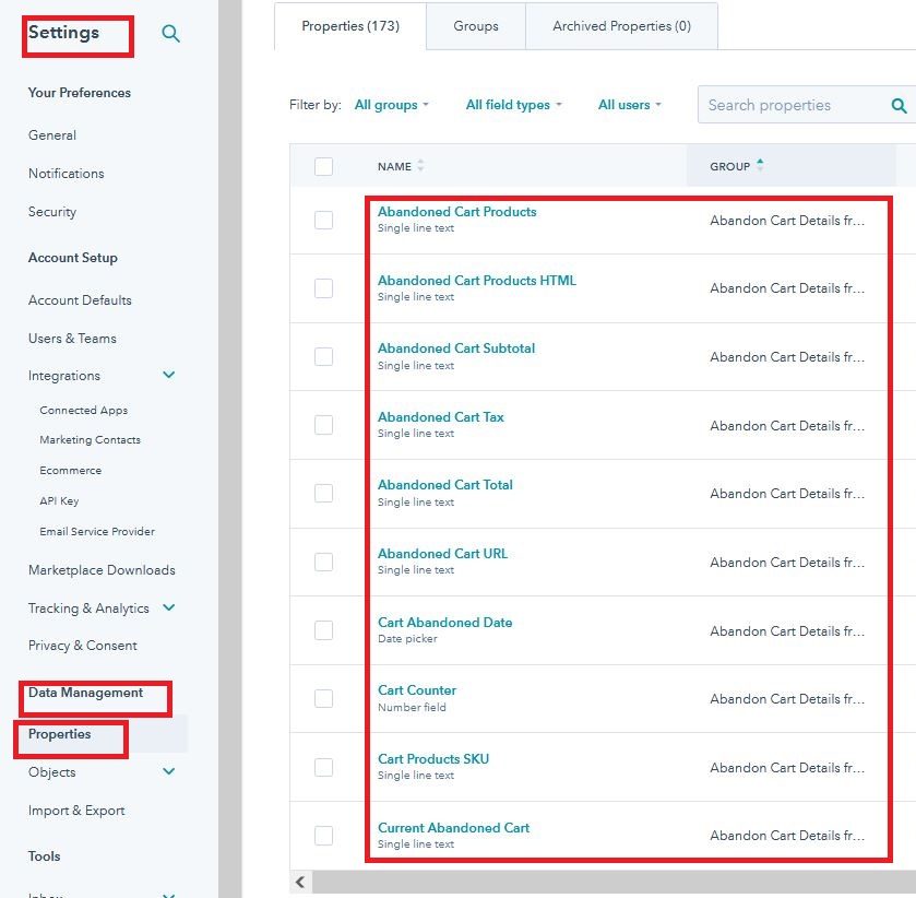 Integration with Hubspot - Tyche Softwares Documentation