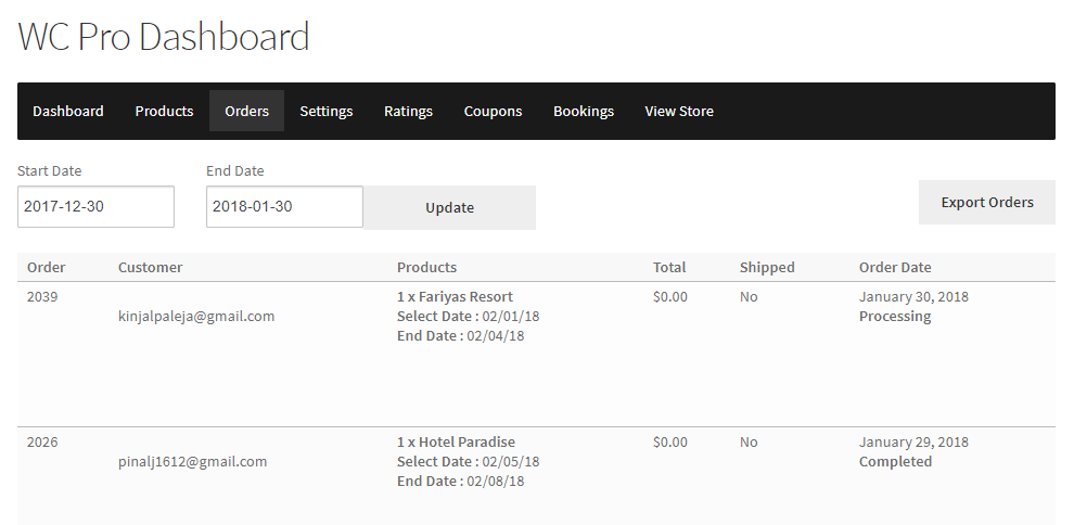 How WC Vendors can create a bookable product - Tyche Softwares Documentation