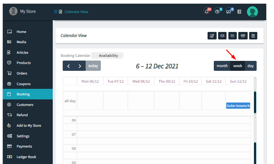 How WCFM Vendors can view bookings in the Calendar & set up Holidays - Tyche Softwares Documentation