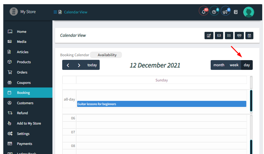 How WCFM Vendors can view bookings in the Calendar & set up Holidays - Tyche Softwares Documentation