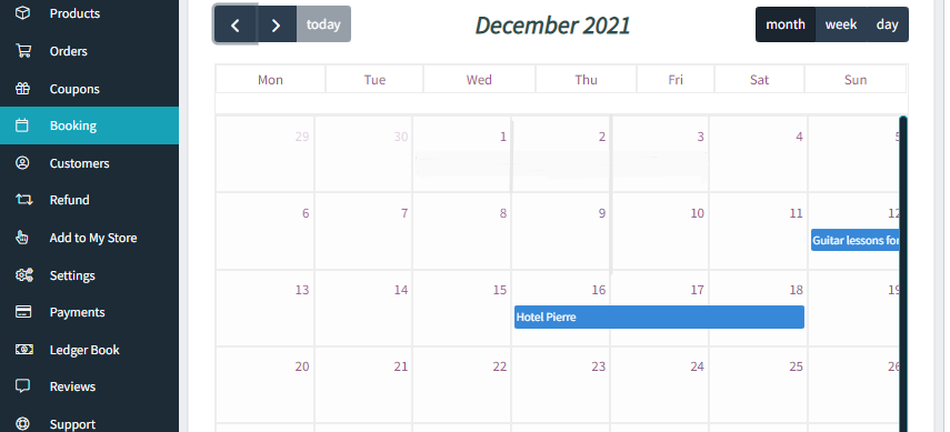 How WCFM Vendors can view bookings in the Calendar & set up Holidays - Tyche Softwares Documentation