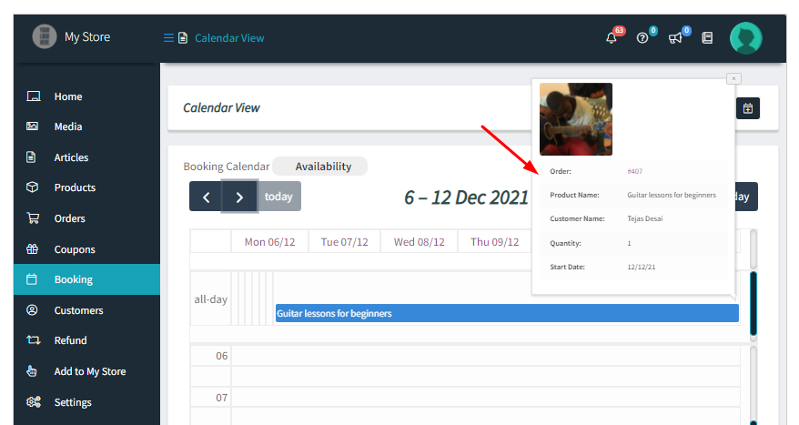 How WCFM Vendors can view bookings in the Calendar & set up Holidays - Tyche Softwares Documentation