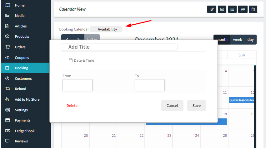 How WCFM Vendors can view bookings in the Calendar & set up Holidays - Tyche Softwares Documentation