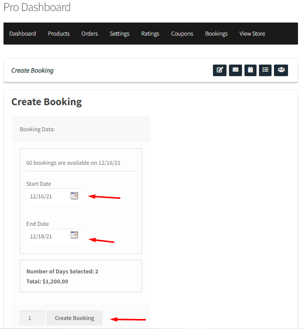 How WC Vendors can create manual bookings - Tyche Softwares Documentation