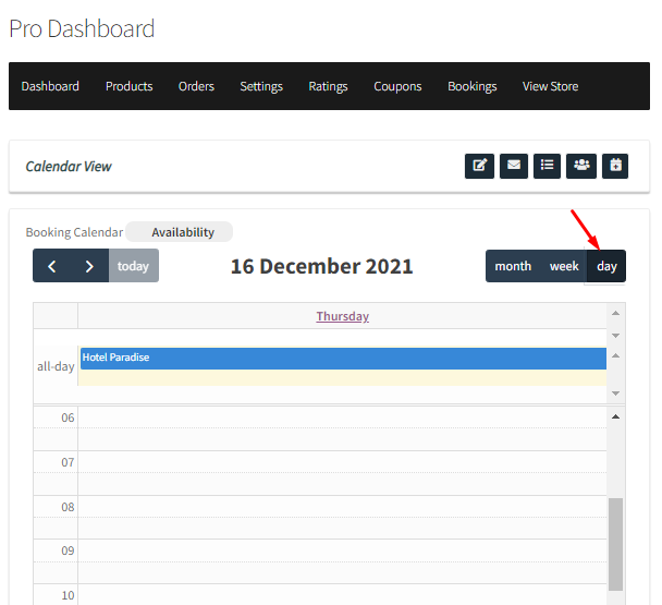 How WC Vendors can view bookings in the Calendar & set up Holidays - Tyche Softwares Documentation