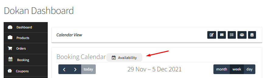 How Dokan Vendors can view bookings in the Calendar & set up Holidays - Tyche Softwares Documentation