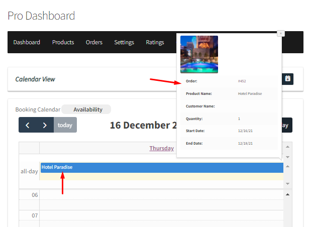 How WC Vendors can view bookings in the Calendar & set up Holidays - Tyche Softwares Documentation