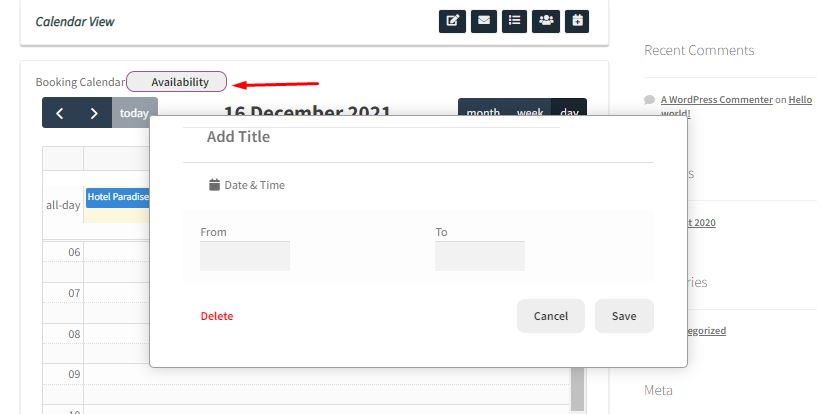 How WC Vendors can view bookings in the Calendar & set up Holidays - Tyche Softwares Documentation