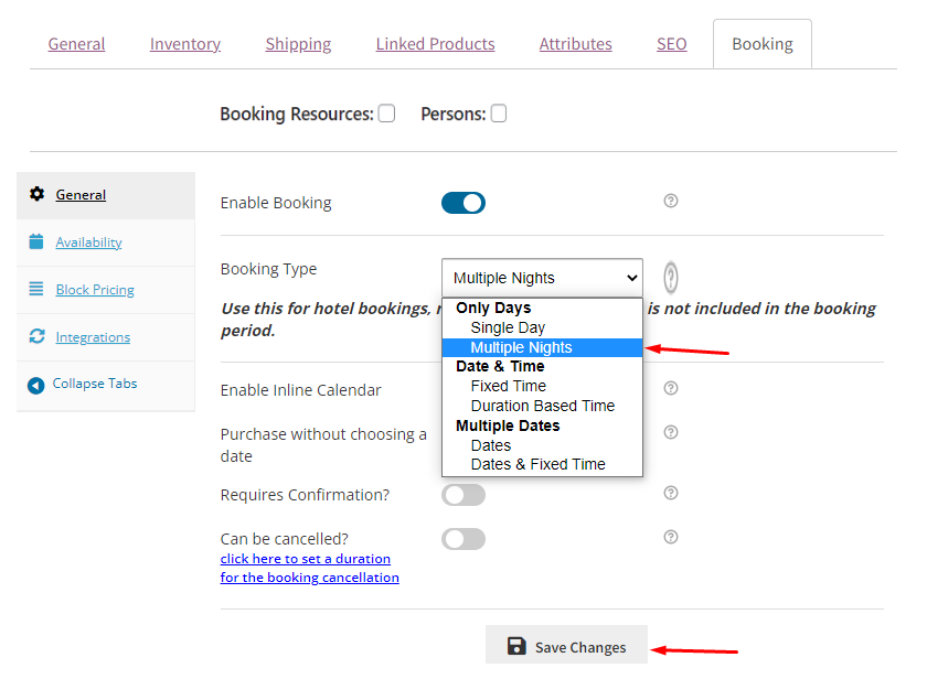 How WC Vendors can create a bookable product - Tyche Softwares Documentation