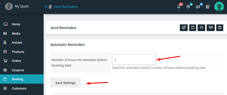 How WCFM Vendors can send Reminder Emails and SMS for bookings - Tyche Softwares Documentation