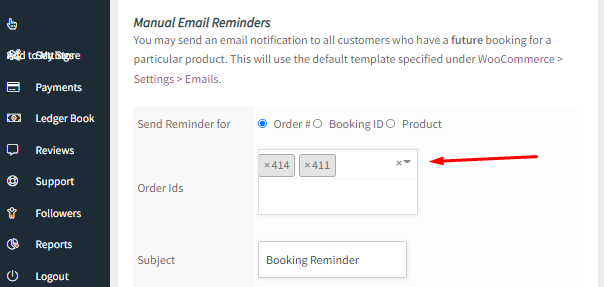 How WCFM Vendors can send Reminder Emails and SMS for bookings - Tyche Softwares Documentation