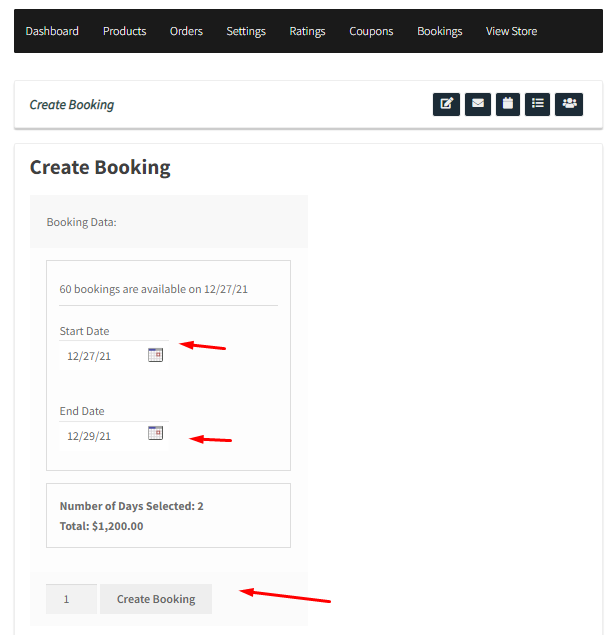 How WC Vendors can create manual bookings - Tyche Softwares Documentation