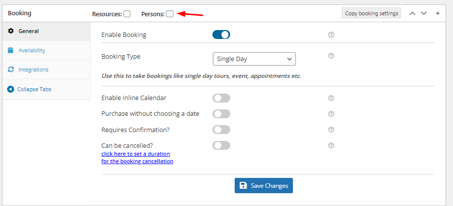 Persons Feature - Tyche Softwares Documentation