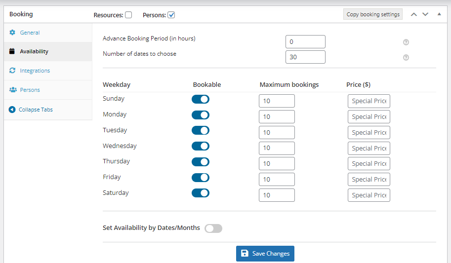 Persons Feature - Tyche Softwares Documentation