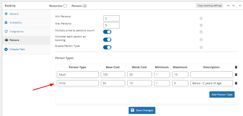 Persons Feature - Tyche Softwares Documentation