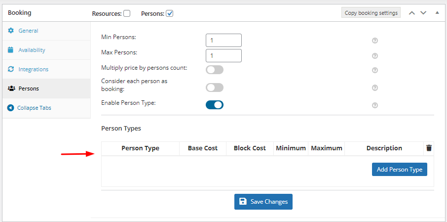 Persons Feature - Tyche Softwares Documentation