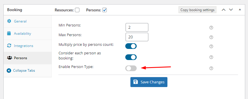 Persons Feature - Tyche Softwares Documentation