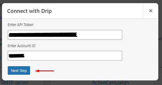 Integration with Drip - Tyche Softwares Documentation