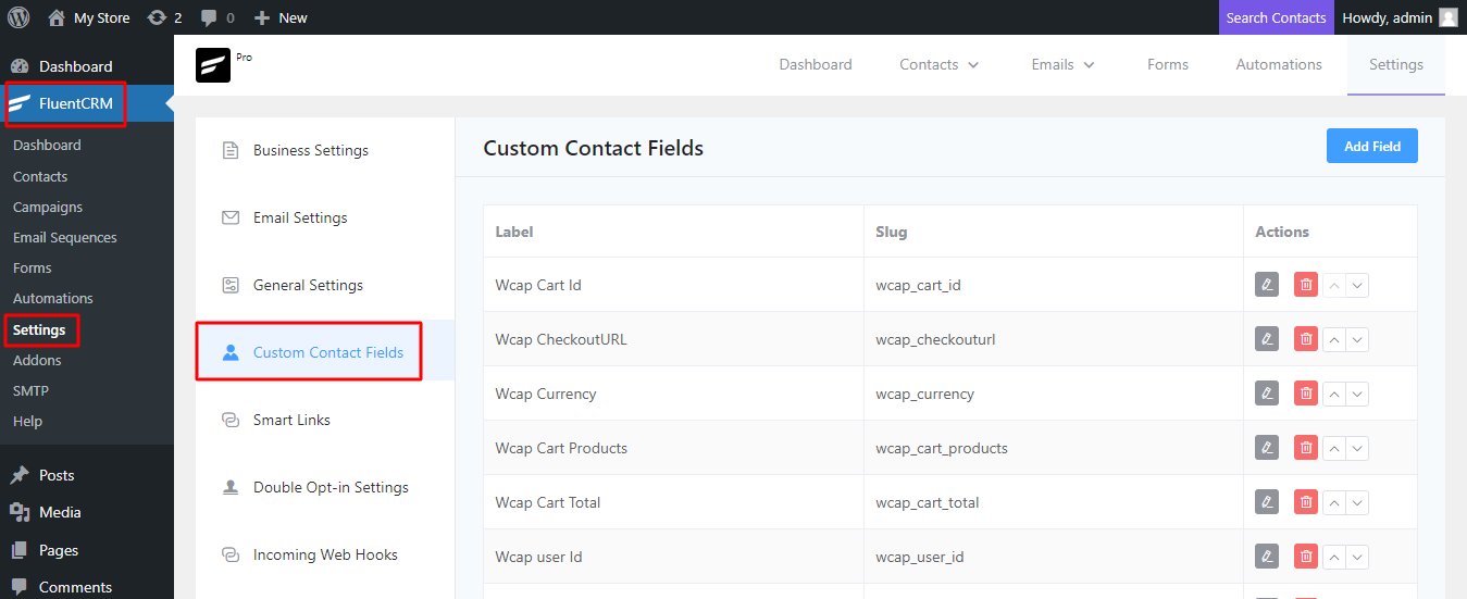 Integration with FluentCRM - Tyche Softwares Documentation