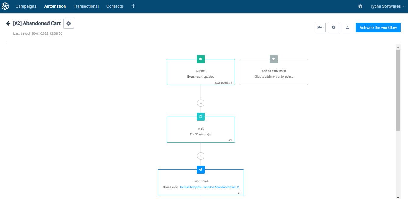 Integration with Sendinblue - Tyche Softwares Documentation