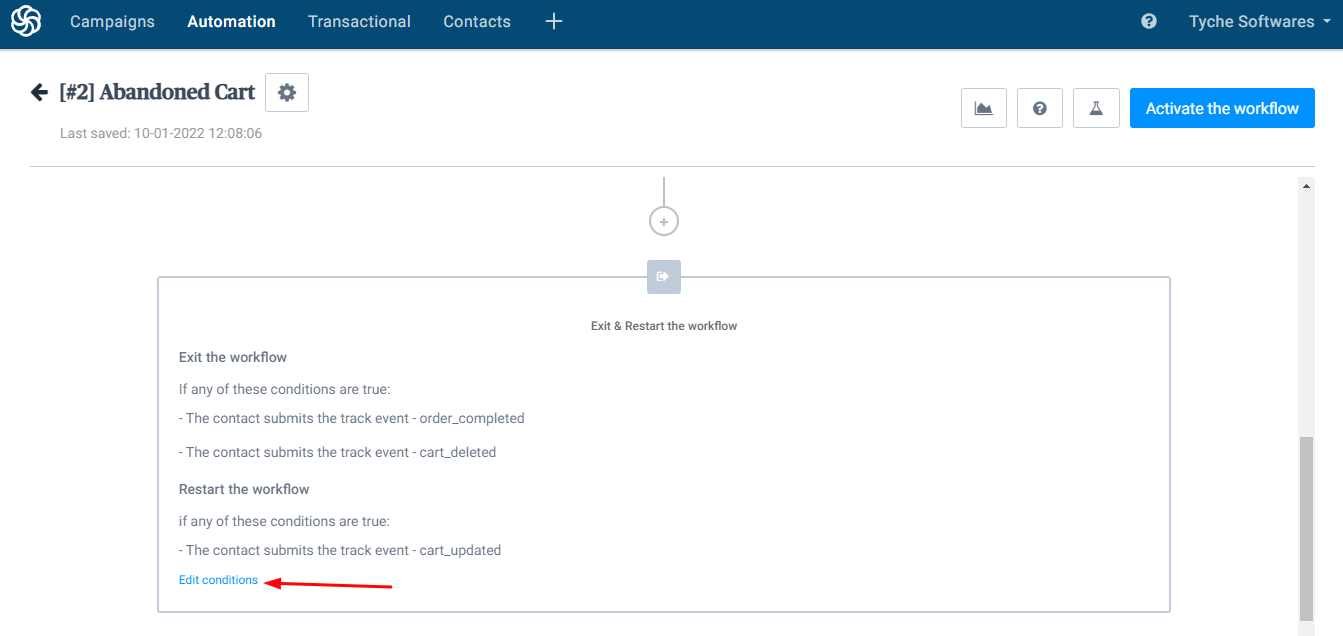 Integration with Sendinblue - Tyche Softwares Documentation