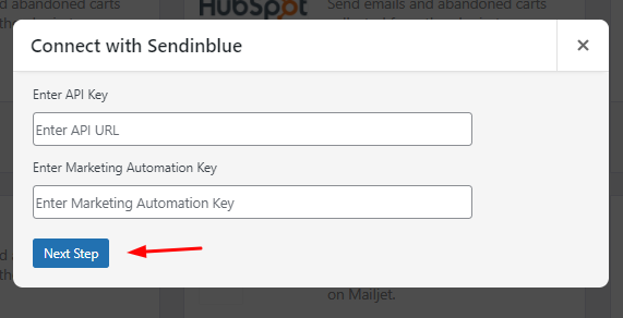 Integration with Sendinblue - Tyche Softwares Documentation