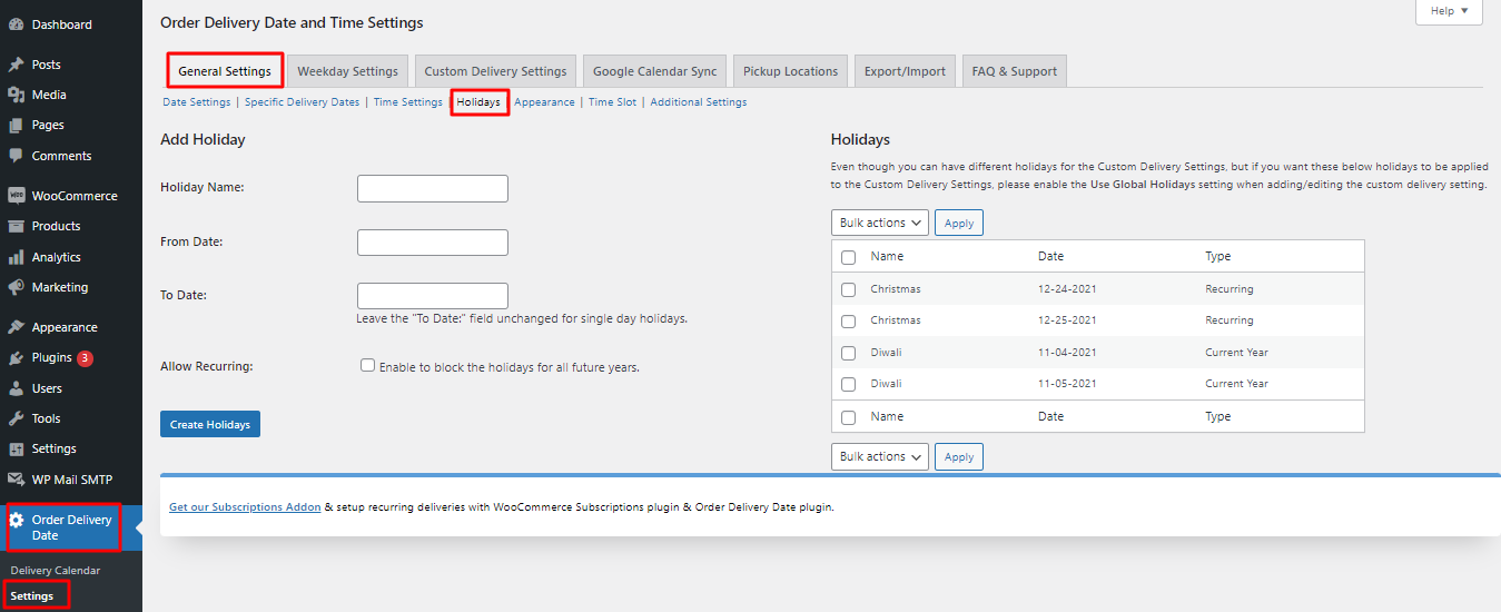 New Admin UI changes in v9.28.0 of Order Delivery Date Pro for WooCommerce plugin - Tyche Softwares Documentation