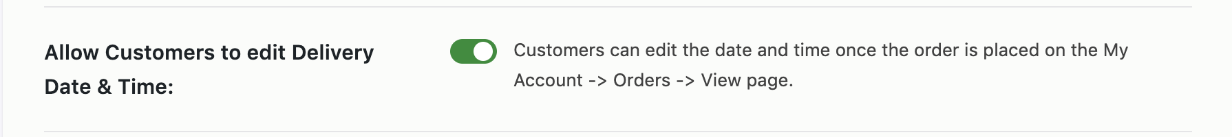 How can I edit the order delivery date & time and let my customers do the same? - Tyche Softwares Documentation