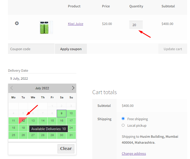 How can I set the maximum number of deliveries per product? - Tyche Softwares Documentation