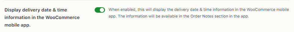 How can I display delivery information in the WooCommerce mobile app? - Tyche Softwares Documentation