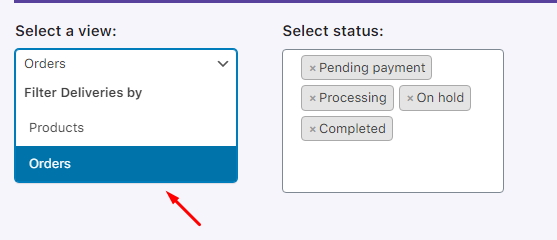 How can I view my order deliveries in the calendar? - Tyche Softwares Documentation