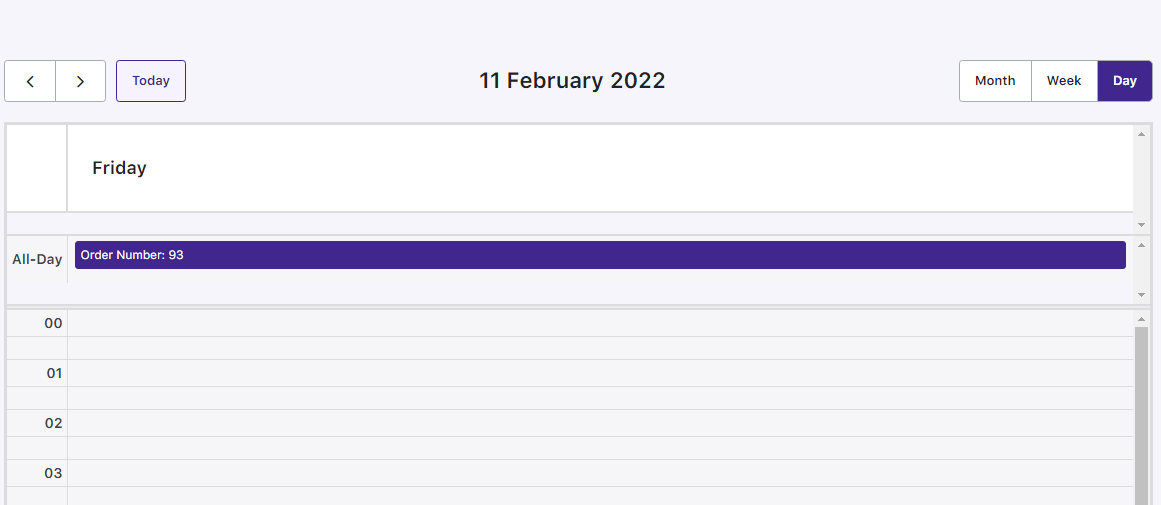 How can I view my order deliveries in the calendar? - Tyche Softwares Documentation