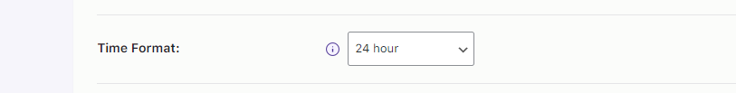 How can I make changes to the delivery calendar that’s displayed on the Checkout page? 11 Time Format-Admin Settings