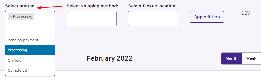 How can I view my order deliveries in the calendar? - Tyche Softwares Documentation