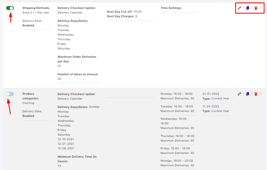 How do I set my delivery schedules? 8 How do I set my delivery schedules? - Tyche Softwares Documentation