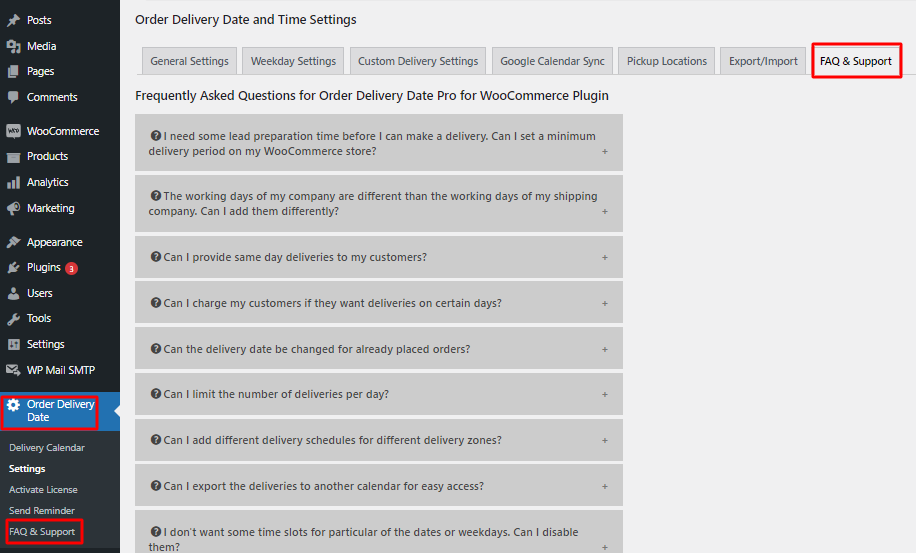 New Admin UI changes in v9.28.0 of Order Delivery Date Pro for WooCommerce plugin - Tyche Softwares Documentation