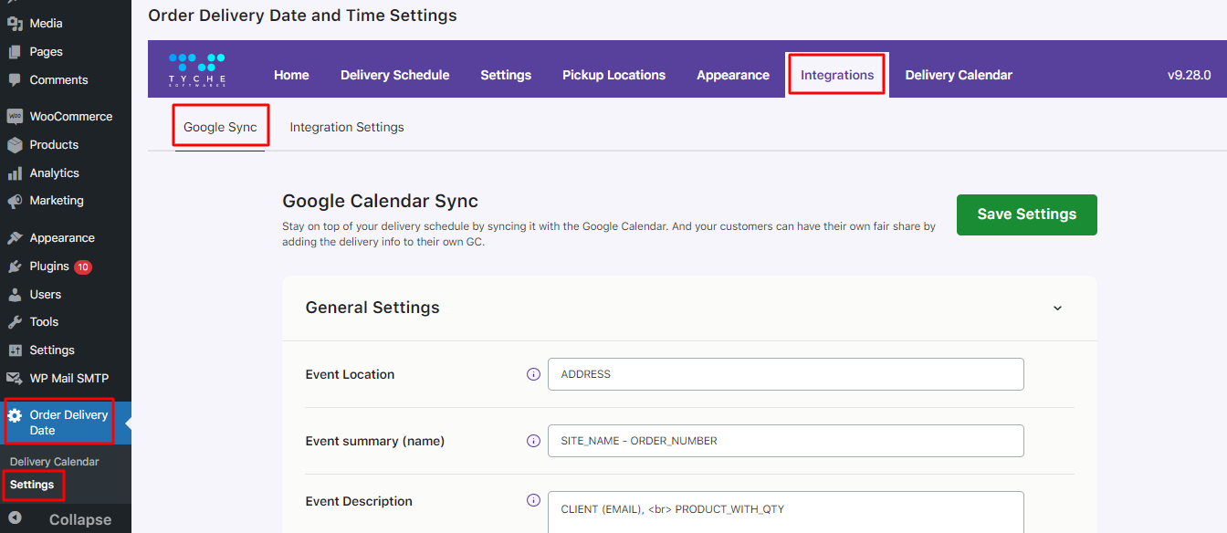 New Admin UI changes in v9.28.0 of Order Delivery Date Pro for WooCommerce plugin - Tyche Softwares Documentation