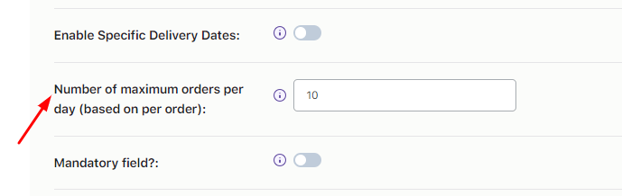 How can I set a global maximum limit for my custom delivery schedules? - Tyche Softwares Documentation