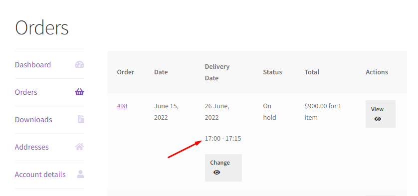 How can I edit the order delivery date & time and let my customers do the same? - Tyche Softwares Documentation