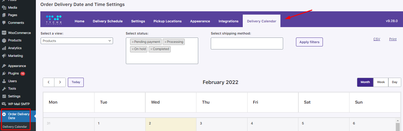 New Admin UI changes in v9.28.0 of Order Delivery Date Pro for WooCommerce plugin - Tyche Softwares Documentation