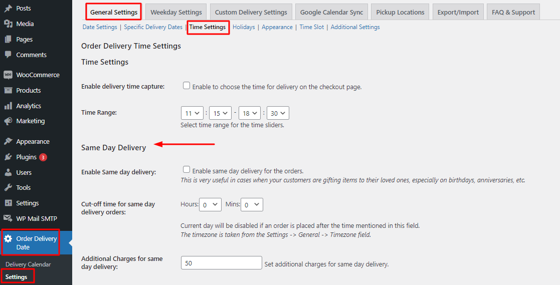 New Admin UI changes in v9.28.0 of Order Delivery Date Pro for WooCommerce plugin - Tyche Softwares Documentation