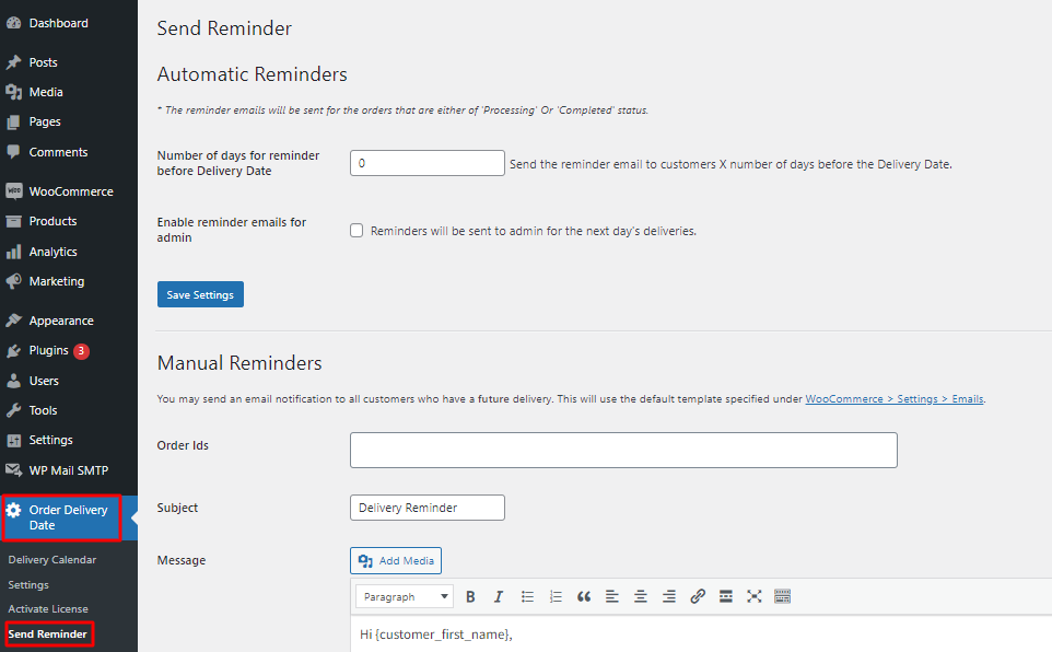 New Admin UI changes in v9.28.0 of Order Delivery Date Pro for WooCommerce plugin - Tyche Softwares Documentation