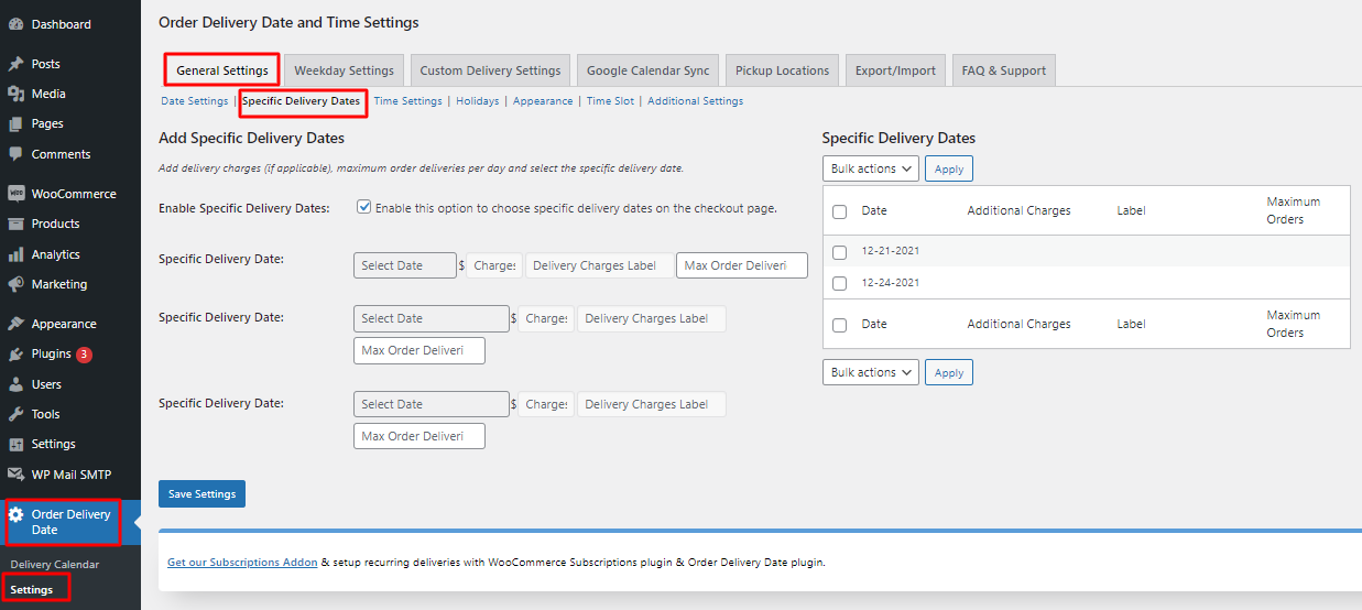 New Admin UI changes in v9.28.0 of Order Delivery Date Pro for WooCommerce plugin - Tyche Softwares Documentation