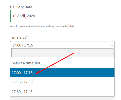 How can I make changes to the delivery calendar that’s displayed on the Checkout page? - Tyche Softwares Documentation