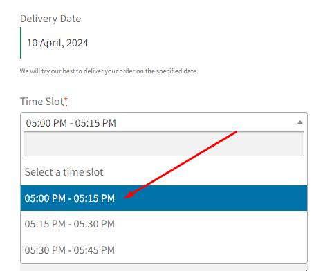 How can I make changes to the delivery calendar that’s displayed on the Checkout page? - Tyche Softwares Documentation